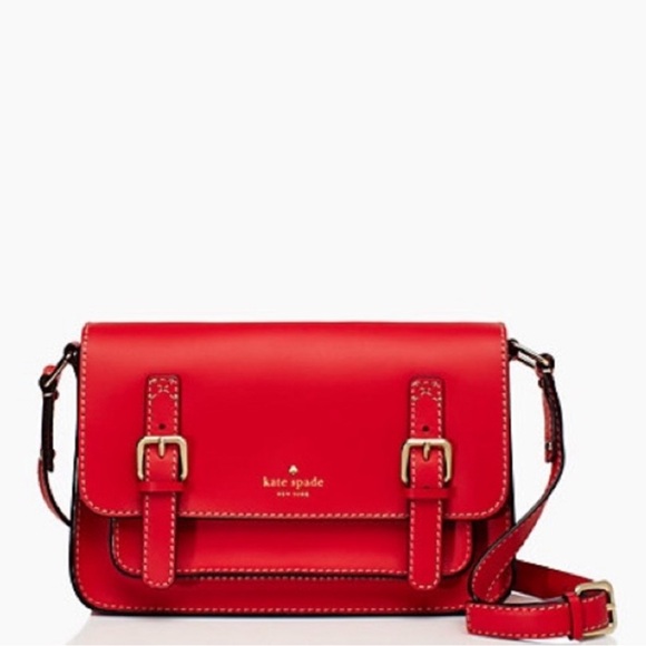 kate spade Handbags - Beautiful Red Kate Spade Cross body - EUC